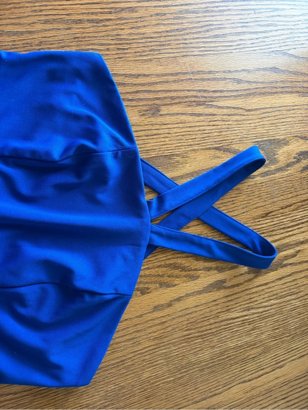 Halter Electric Blue Jumpsuit